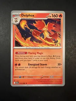 Delphox 013/086 Non Holo Rare (Deck Exclusive) Pokemon Chaos Rising CRI - Image 1