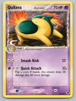 Quilava 36/101 Uncommon Dragon Frontiers Pokemon Lightly Played - Image 1