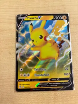 Pokemon TCG Pikachu V 086/264 Fusion Strike Ultra Rare Holo Near Mint NM - Image 1