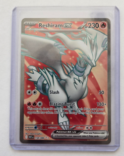 POKEMON - RESHIRAM EX - 158/086 - FULL ART ULTRA RARE - S&V WHITE FLARE - (E) - Image 1