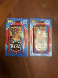 (2) Pokemon Mystery Platinum Pack Walgreens Chase Pack Seeded 1:10 Charizard - Image 1