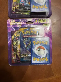 Lot of 2- Pokemon TCG Lightning Set. (8 Booster Packs With 2 Additional Cards) - Image 2