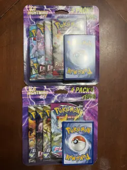 Lot of 2- Pokemon TCG Lightning Set. (8 Booster Packs With 2 Additional Cards) - Image 1