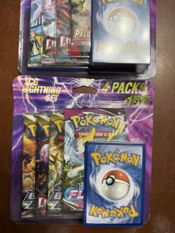 Lot of 2- Pokemon TCG Lightning Set. (8 Booster Packs With 2 Additional Cards) - Image 2