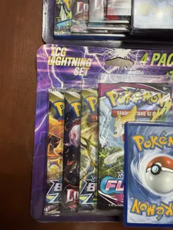 Lot of 2- Pokemon TCG Lightning Set. (8 Booster Packs With 2 Additional Cards) - Image 3