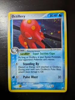 Octillery Holo ex Unseen Forces 10/115 Pokemon NM - Image 3