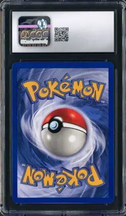 1999 Pokemon Fossil 1st Ed Gengar Incomplete Holo Pattern Error Rare #5 CGC 8.5 - Image 2