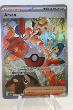 Pokemon Arven Special Illustration Rare SV: Paldean Fates 235/091 NM - Image 1