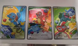 Pokemon TCG First Partner Illustration Collection Series 1 Kanto GEN 1 Starters - Image 1