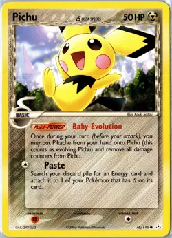 Pokemon Card - Pichu 76/110 Holon Phantoms Common Lightly Played - Image 1