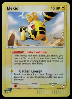 Pokemon Card - Elekid Sandstorm 36/100 Reverse Holo Uncommon - Image 1
