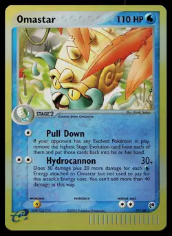 Pokemon Card - Omastar Sandstorm 19/100 Reverse Holo Rare - Image 1