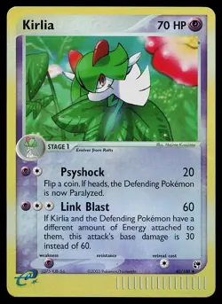 Pokemon Card - Kirlia Sandstorm 40/100 Reverse Holo Uncommon - Image 1