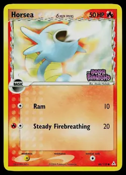 Pokemon Card - Horsea Holon Phantoms 66/110 Reverse Holo Common Stamped - Image 1