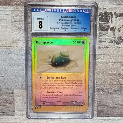 EX Sandstorm Dunsparce (2003) Reverse Holo 60/100 CGC 8 Pokemon Graded - Image 1
