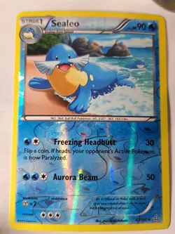 SEALEO - 47/160 XY Primal Clash Reverse Pokemon Holo Foil Nice! - Image 1