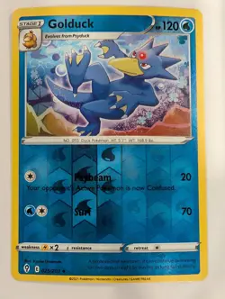 Golduck 025/203 - Evolving Skies Pokemon Reverse Holo Foil Nice! - Image 1