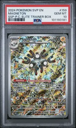 PSA 10 Magneton SVP-EN 159 Pokemon Center Stamped Promo Surging Sparks PC ETB - Image 1