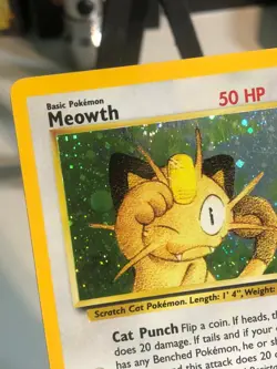 WOTC Pokemon TCG Promo - Holo Rare - Meowth #10 - w/ SWIRL - NM x1 - Image 3