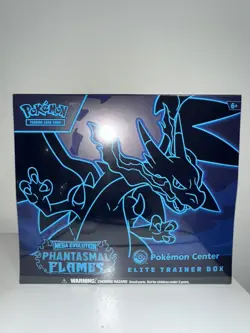 Pokemon Center Mega Evolution Phantasmal Flames Elite Trainer Box ETB small tear - Image 1