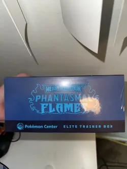 Pokemon Center Mega Evolution Phantasmal Flames Elite Trainer Box ETB small tear - Image 5