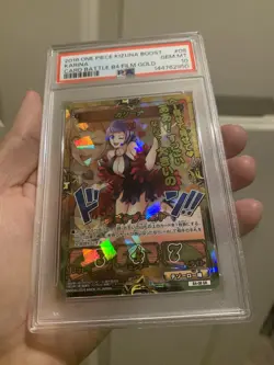 PSA 10 2016 ONE PIECE KIZUNA BOOST CARD BATTLE B4 FILM GOLD 08 KARINA - Image 4
