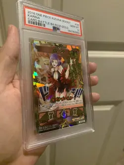 PSA 10 2016 ONE PIECE KIZUNA BOOST CARD BATTLE B4 FILM GOLD 08 KARINA - Image 5