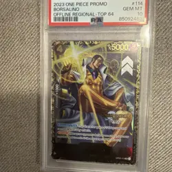 PSA 10 One Piece Borsalino Offline Regional Top 64 Championship 2023 OP02-114 - Image 1