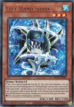YuGiOh Left-Hand Shark BROL-EN049 Ultra Rare Englisch NM 1st - Image 1