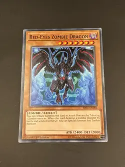 Red-Eyes Zombie Dragon LCJW-EN206 Rare - 1st Edition Yugioh - Image 1