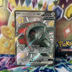 Iron Treads ex SVP 073 Shiny Black Star Promo Pokemon TCG Card Paldean Fates ENG - Image 1