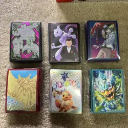 Lot of 6 Pokemon TCG Card Sleeves ETB Brand New - Various Designs - Image 1