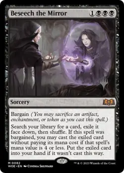 Beseech the Mirror -Foil Light Play MTG Promo Pack: Wilds of Eldraine - Image 1