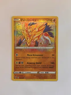 Zamazenta 102/185 Vivid Voltage Amazing Rare Holo Pokemon TCG Card NM/M - Image 1