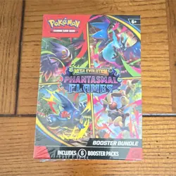 Pokemon Mega Evolution Phantasmal Flames Booster Bundle Gengar Charizard 6 Cards - Image 1