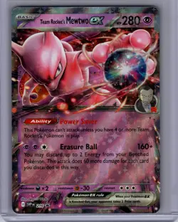 Pokemon SV: Scarlet & Violet Promo Cards #216 Team Rocket's Mewtwo ex NM - Image 1