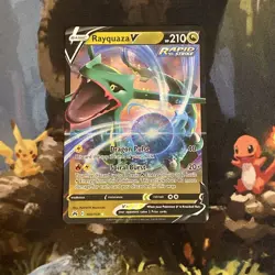 Rayquaza V (Crown Zenith 100/159) Rare Pokemon Card - Image 1