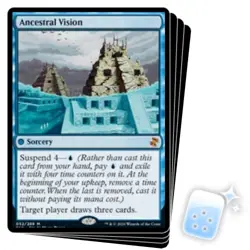 ANCESTRAL VISION X4 Time Spiral Remastered Magic MTG MINT CARD - Image 1