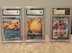 Pokemon Obsidian Flames Master Set with Binder Scarlet and Violet Graded Cards - Image 1