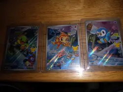 Pokemon Card TCG First Partner Illustration Series 1 Gen 4 Piplup Turtwig Lot #2 - Image 1