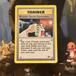 Rocket’s Secret Experiment (Gym Challenge 120 ) Vintage unlimited Pokemon Card - Image 1