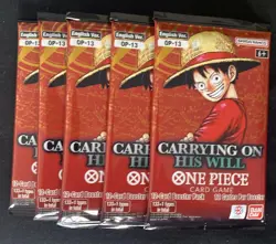 One Piece TCG - 30x Sealed Booster Card Pack OP05 OP07 OP09 OP13 OP14 PRB02 - Image 5