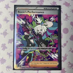 Roxie's Performance SIR 121/086 Chaos Rising CRI Pokemon Card **Ready To Ship** - Image 1