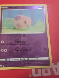 Munna 087/202 Reverse Holo Adorable Asako Ito Crocheted Art Pokemon Card! - Image 1
