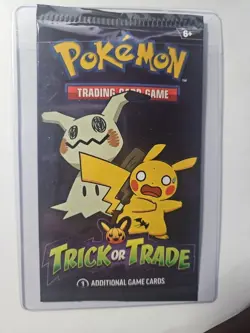 1 NEW SEALED PACK Pokemon TCG Trick or Trade 2023 Halloween Booster Pack 3 Cards - Image 1