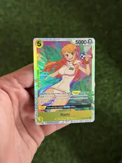 Bandai One Piece Card Game Nami OP08-106 SR Alt Art Foil ENG Two Legends - Image 1