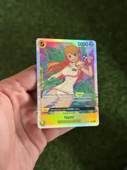 Bandai One Piece Card Game Nami OP08-106 SR Alt Art Foil ENG Two Legends - Image 2