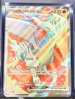Reshiram ex Pokemon 158 WHT Ultra Rare Near Mint Card - Image 1