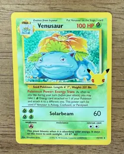 Pokemon TCG Celebrations Classic Collection VENUSAUR Holo #15/102 - Image 1