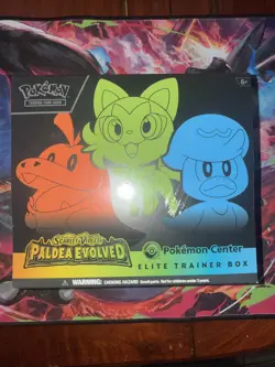 Paldea Evolved Pokemon Center Elite Trainer Box - Sealed - ETB - Pokemon TCG 820650853678 - Image 1